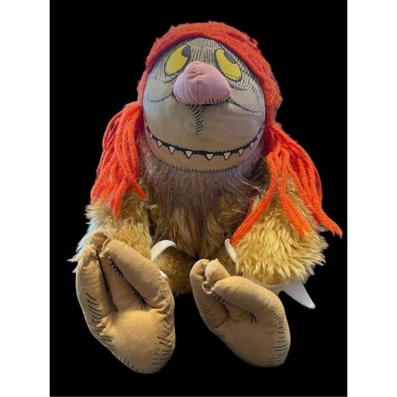 Wild Things Kids Orange Where the Wild Things Are Sipi 1980s Plush Toy - Picture 1 of 12